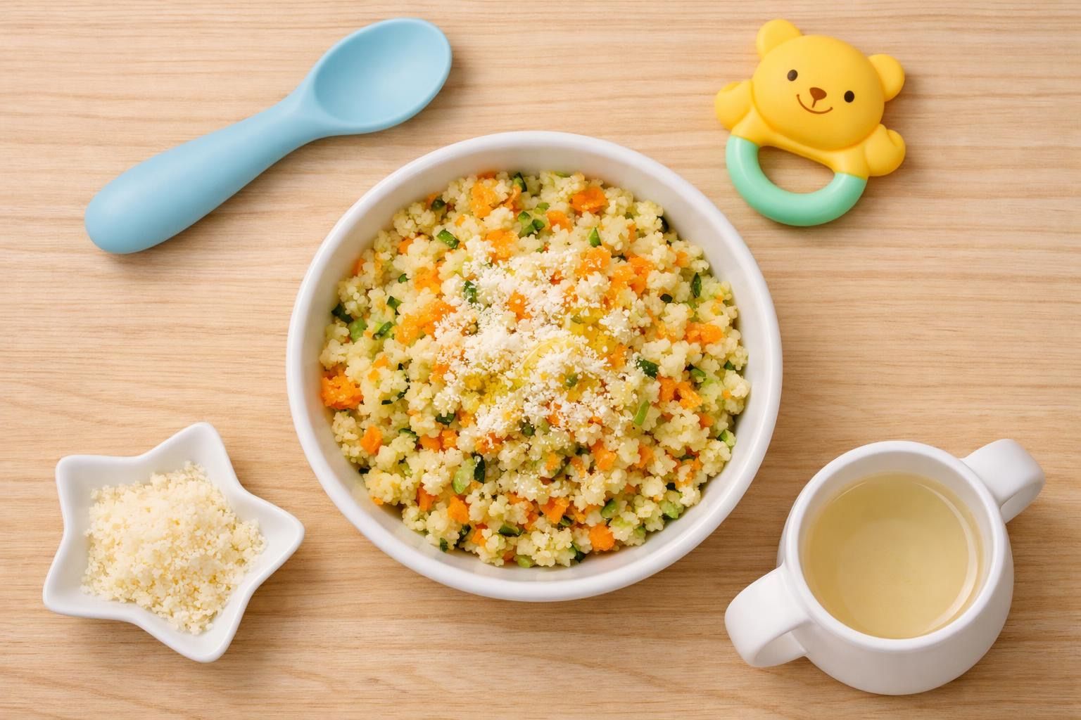Быстрый кускус с овощами