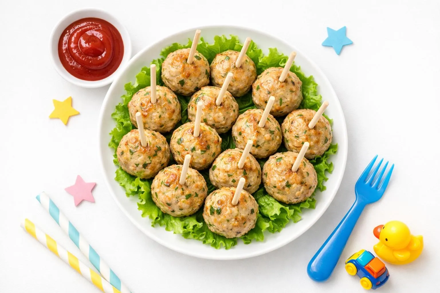 Мясные шарики из индейки с творогом